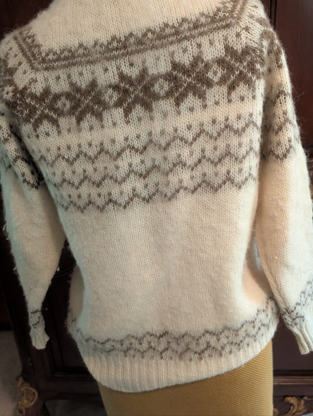 Alafoss Iceland 100% Wool Sweater Cardigan Small Icelandic - Picture 4 of 6